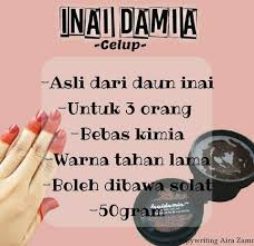 Free pos minyak uban pelebat rambut jambang daun inai asli cara membuat henna bubuk alami dan penggunaannya yang aman hot liputan6 com. Inai Damia By Epyrynaempires Dari Daun Inai Asli Posts Facebook