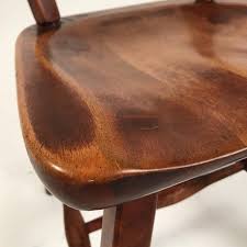 ✅ free delivery and free returns on ebay plus items! Six Hard Rock Vermont Maple Americana Dining Chairs Herman Devries For Cushman At 1stdibs