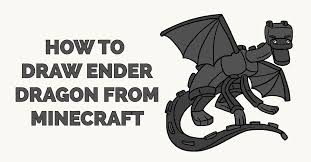 After having to fight past ender after having to fight past ender men it seizes the opportunity to strike, swooping in on the player with an aerial attack. How To Draw Ender Dragon From Minecraft Really Easy Drawing Tutorial