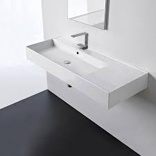 scarabeo 5121 one hole bathroom sink