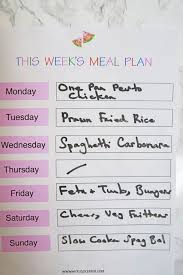 Family Meal Plan Week 9 My Fussy Eater Easy Kids Recipes Family Meal Planning Healthy Meals For Kids Easy Meals For Kids