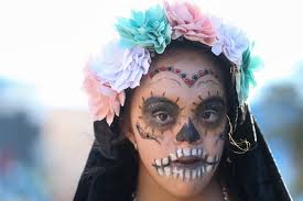 Calavera makeup at 2024 Día de los Muertos Festival in Corpus Christi