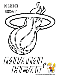 Hit The Books Logo Miami Heat Sports Colouring For Children At Yescoloring Com Wil College Basketball Logos College Football Logos Sports Coloring Pages