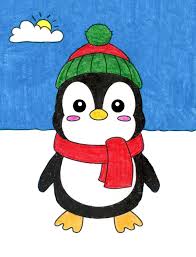 This blog post features easy and simple doodles tutorials that anyone can draw. How To Draw A Cute Penguin Art Projects For Kids