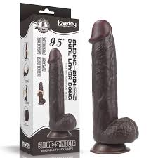 24 CM Hareketli Deri Ultra Yumuşak Çift Katmanlı Zenci Penis - Sliding Skin  Dual Layer Dong - Titreşimsiz Penisler - Sens Erotik Shop - Sex Shop Ankara  - Hızlı ve Güvenli Alışveriş