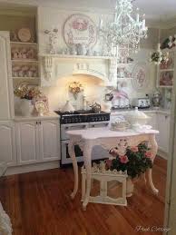 Vintage kitchen dresser, shabby chic, grey with glass doors, and drawer. 35 Awesome Shabby Chic Kitchen Designs Accessories And Decor Ideas For Creative Juice