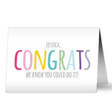 Card message pick from hundreds of first names, plus birthday, milestone birthday, graduation congrats or general congrats to personalize this version of the classic hit, celebration. price 1 customer type free path 0 is new? Personalized Congratulations Cards Colorful Congrats