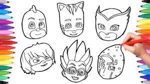 Kids core outfit idea ( 265 robux ). How To Draw All Pj Masks Faces Pj Masks Characters Pj Masks Coloring Pages Youtube