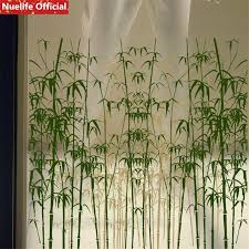 جديد الخيزران الغابات نموذج البولي فينيل كلوريد متجمد لاصق زجاج عليه طبقة غشاء رقيقة غرفة المعيشة غرفة نوم نافذة الحمام الديكور ملصقات الزج Leather Bag