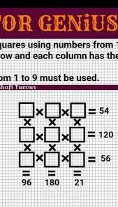 We did not find results for: Fill In The Empty Squares Using Numberfrom 1 To 9 Sk That Each And Each Coloumn Has Right Product All Brainly In