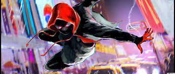 Entretanto, ao visitar o túmulo de seu ídolo em uma noite chuvosa, ele é surpreendido com a presença do próprio peter. Spider Man Into The Spider Vers Film Miles Morales Spiderman Hd Hintergrundbilder Herunterladen
