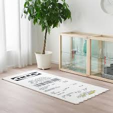 Markerad Rug Low Pile White Black Ikea Ikea Rugs How To Clean Carpet