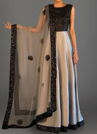 Black And Grey Dress Design Black And Grey Sequins Embroidered Anarkali Indian Gowns Dresses Indian Designer Wear Indian Outfits