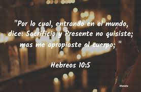 La Biblia Hebreos 10 5