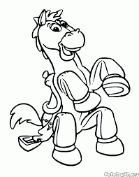 Set off fireworks to wish amer. Coloring Page Horse Bullseye