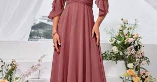 Buy Anome Pink Ruffle Maxi Dress Online