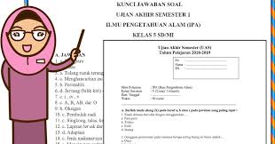 Soal Uas Ipa Kelas 5 Semester 1 Dan Kunci Jawaban