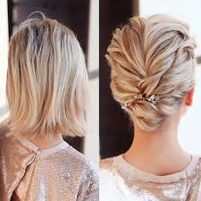This look is whimsical and sensational. Short Hairstyles For Fine Hair Make Volume Stay For Good Glaminati Short Wedding Hair Short Hair Updo Short Hairstyles Fine