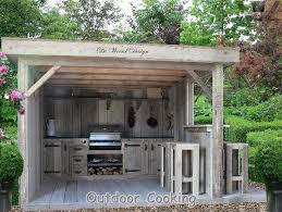 An outdoor kitchen is more than just a grill, it is a whole cooking experience that includes an area for dining al fresco. Pin By Kyla Magar On Garden Outdoor Kitchen Outdoor Kitchen Design Outdoor Bbq