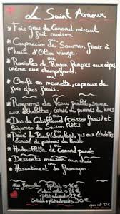 Menu Du Jour Sur L Ardoise Picture Of Le Saint Amour Aigues Mortes Tripadvisor
