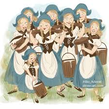 Search, discover and share your favorite 8 maids a milking gifs. Alison Mutton Ø¹Ù„Ù‰ ØªÙˆÙŠØªØ± 8 Maids A Milking For Illo Advent So Many Milkmaids I M Exhausted Sketch Illustration 12daysofchristmas