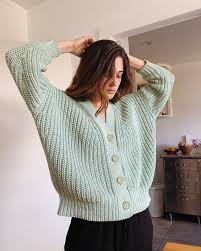 Check spelling or type a new query. Babaa Cardigan No18 Ice Lagoon Knit Fashion Knitwear Chunky Knit Sweater Pattern