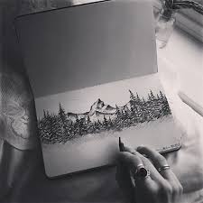 Pin By Alex Behn On My Art Art Mountain Drawing Drawings