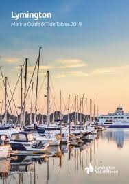 2019 Lymington Marina Guide Tide Tables By Yachthavens Com