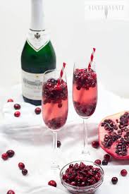 Cranberry Pomegranate Champagne Sparkler Easy Drink Recipes Delicious Cocktails Food