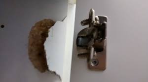 Maybe you would like to learn more about one of these? How To Repair Cupboard Hing That Tore Off Particle Board Home Improvement Stack Exchange