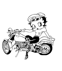 Find more betty boop coloring page pictures from our search. Betty Boop With A Harley Coloring Pages