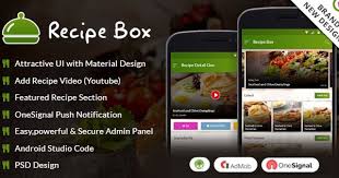 Android Recipe Book App Cooking Chef Healthy Food Admob With Gdpr Recipe Book App Recipe Book Recipes