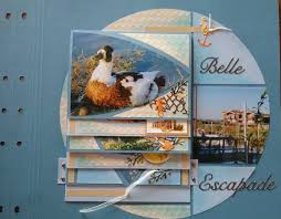 Creachristine Grand Cercle Avec Gabarit Arches Pour L Album En Cascade Bassin D Arcachon Scrapbooking Azza Scrapbooking Europeen Azza
