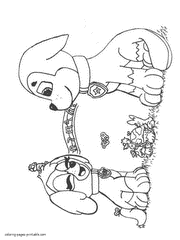 Free printable cartoon characters colouring sheets for kids. Paw Patrol Coloring Pages Printable Free Pictures 50