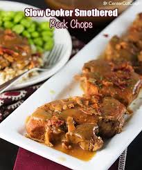 Slow Cooker Smothered Pork Chops Recipe Slow Cooker Pork Recipes Slow Cooker Pork Chops