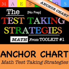 math test taking strategies anchor chart from toolkit 1