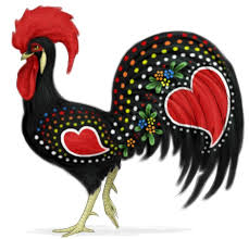 This national symbol is found in its typical ceramic or aluminum form, as well as embroidered on towels or aprons. Barcelos The Rooster By Birvan On Deviantart Rooster Painting Rooster Art Chicken Art