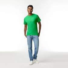 Gildan Adult Ultra Cotton T-Shirt Style G2000 Multipack Irish Green 2-Pack,  M : Buy Online at Best Price in KSA