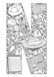 Make sure to find one that has an explanation of particles and their meanings and also notes which verbs are transitive. Letter N Alphabet Coloring Page For Adults Coloring Home