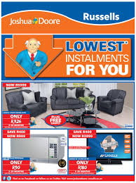 Let us help you search for great results! Joshua Doore Russells Lowest Installments For You 20 Aug 6 Sep 2015 Www Guzzle Co Za