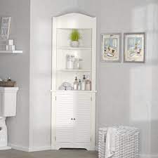 Looking for a good deal on bathroom cabinet corner? Greensen Bathroom Cabinet Corner Shelf Waterproof Bathroom Cabinet Free Standing Side Cabinet Cupboard Storage Unit With Shutter Door For Bathroom Kitchen Living Room Office White 39 5 X 28 X 80 Cm Bathroom