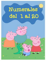 Numeros Del 1 Al 20 Motivo Peppa Pig Teaching Classroom Decorations Teacher Store