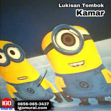  Pin Di Lukisan Tembok Minion