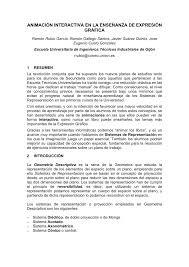 Fichas de trabajo planeacin interactiva preescolar. Pdf Animacion Interactiva En La Ensenanza De Expresion Grafica