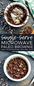 This Single Serve Paleo Microwave Brownie Recipe Is Ready In Under 5 Minutes Irresistibly Chocolat Paleo Recipes Dessert Microwave Brownie Dairy Free Brownies