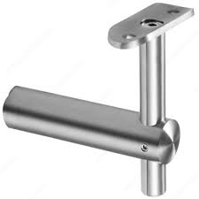 I also need a 5 3/8 or 5 1/2 handrail bracket to attach to the post at the top of the stair. Tubular Handrail Support With Adjustable Bracket Height For Round Baluster Post Mounting Richelieu Hardware