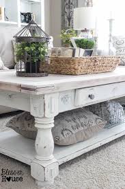 French Country Coffee Tables For Sale Download Earthy White Washed Table And Clutter Ca In 2020 Shabby Chic Coffee Table Chic Coffee Table Farmhouse Coffee Table Decor