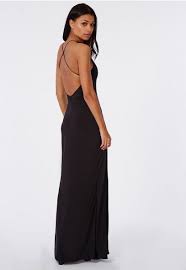 Slinky High Neck Maxi Dress Black Dresses Maxi Dresses Missguided Black Maxi Dress Backless Dress Formal Dresses