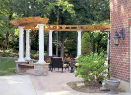 Custom Made Arbors Trellises Pergolas Dayton Ohio Area Custom Outdoor Structures Curved Pergola Backyard Pergola Pergola