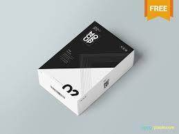 Free Customizable Card Box Mockup Box Mockup Card Box Design Freebie